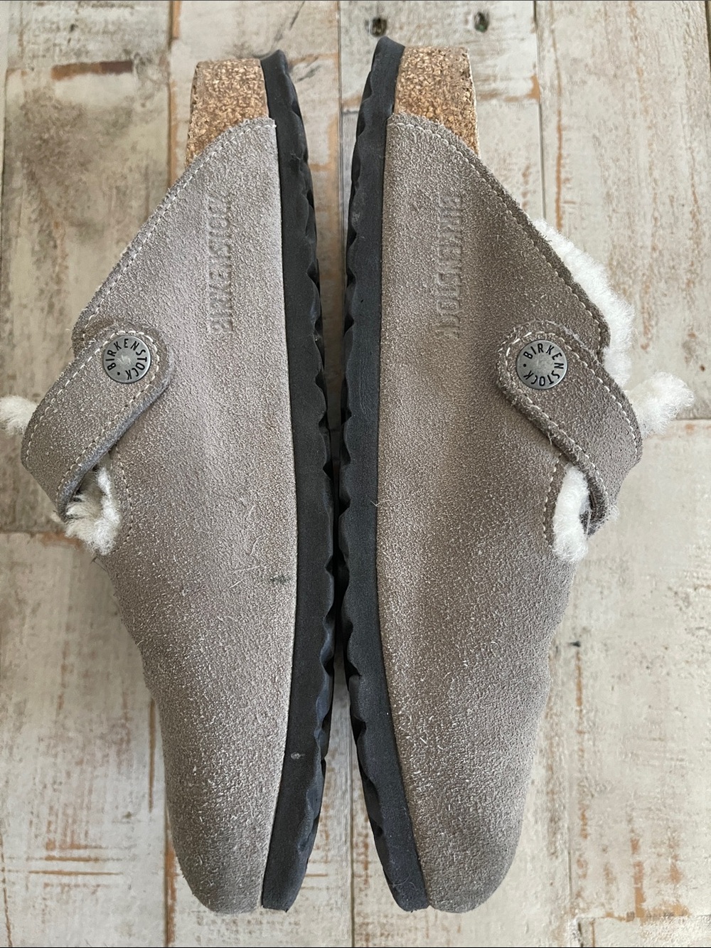 ‼️SOLD‼️Birkenstock Stone Coin Gray Boston Clogs☕️ - Picture 9 of 16